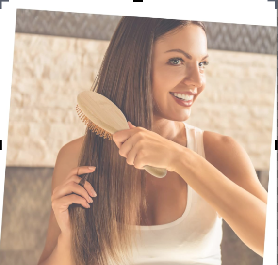 1 Piece Anti-Static Bamboo Paddle Hair Brush - Best Air Cushion Comb for Detangling, Reducing Breakage & Frizz - Perfect for Long, Short, Thick, Thin, Curly, Straight, or Wavy Hair - Ideal for Wet or Dry Hair