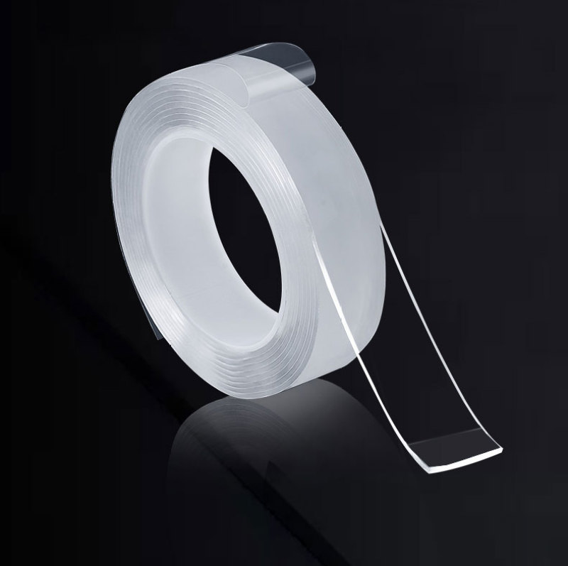 Reusable Nano Double-Sided Transparent Tape - Ultra Sticky Gel Grip, Traceless, Washable, Waterproof for Household Use