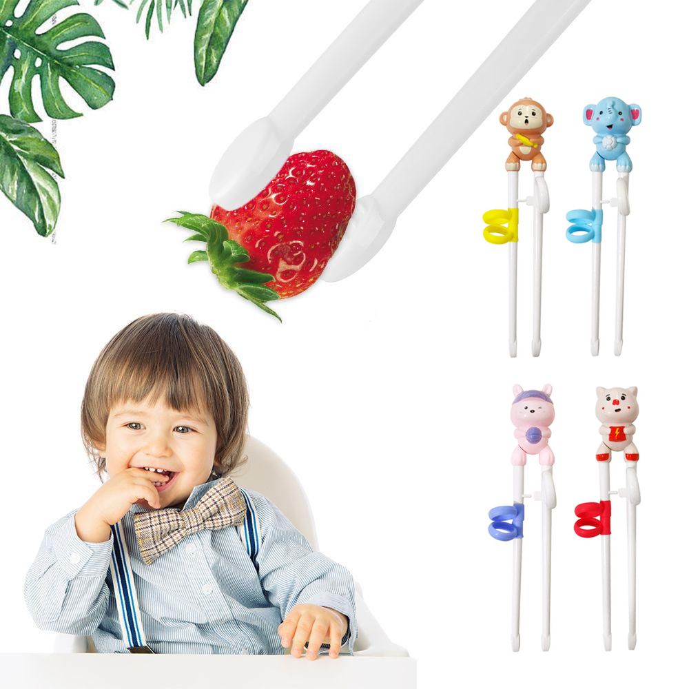 1 Pair Cute Kids Baby Beginner Chopstick Training Chopsticks Learning Chopsticks Eating Helper