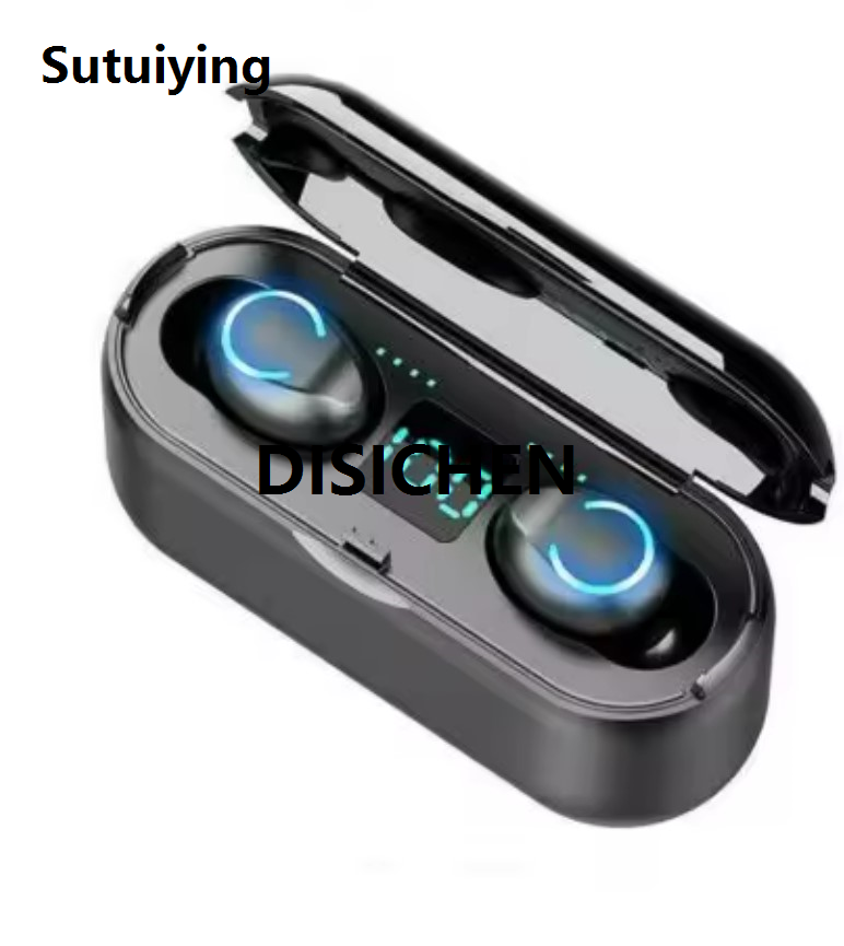 DISICHEN f9 TWS 5.0 Wireless Earphone Noise Cancelling 3D Stereo Sound Portable Music LED Display In-ear Earbuds For Android IOS Cell Phone Affordable