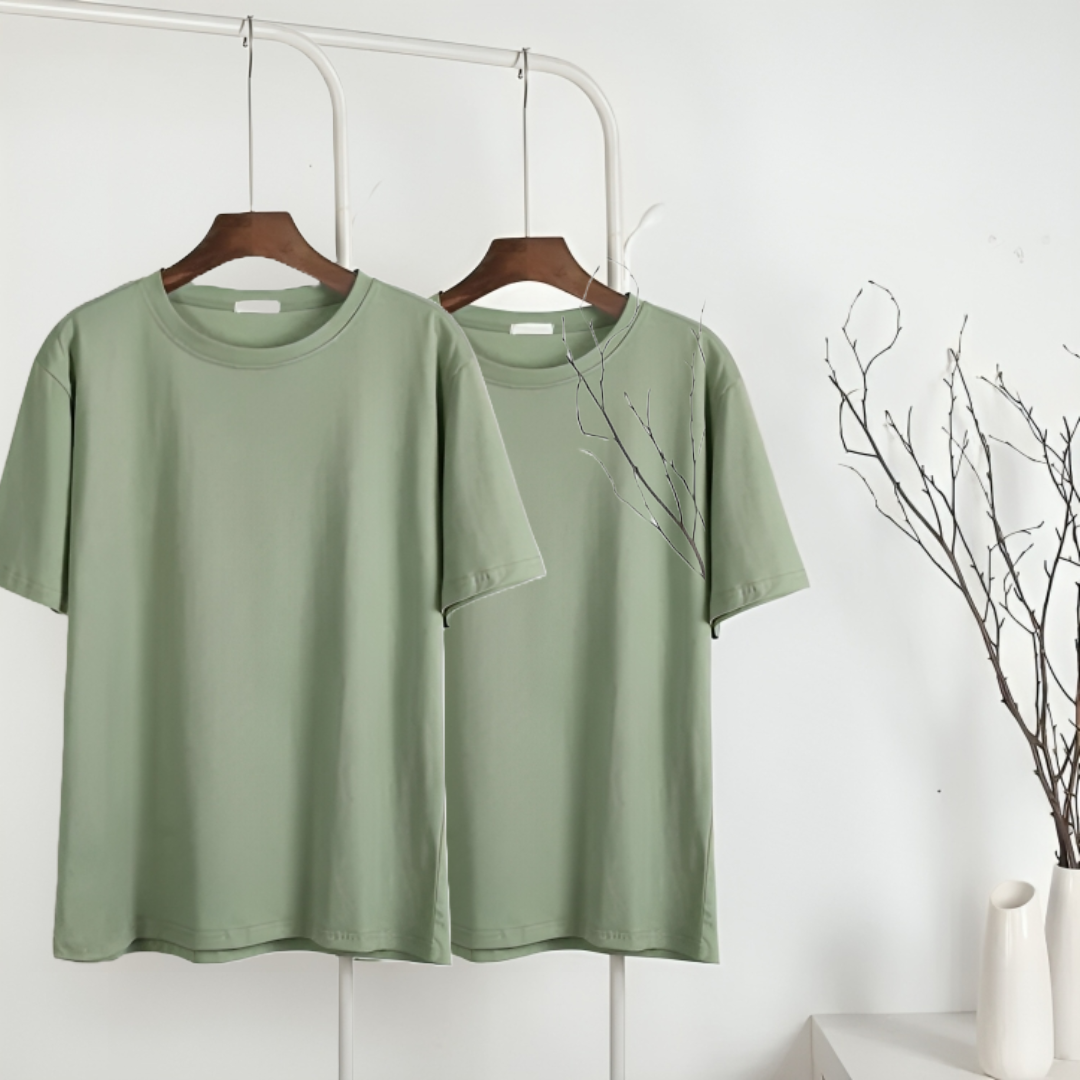 Pack Of 2-Piece Men 100% Cotton T-shirt For Summer