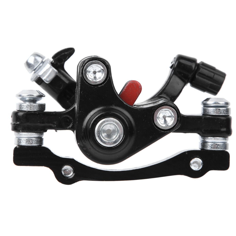Durable Aluminum Alloy Mountain Bike Disc Brakes Front and Rear High-Performance Disc Brake Calipers Lightweight Black Bicycle Disc Brake for MTB, Mountain and Road Bikes