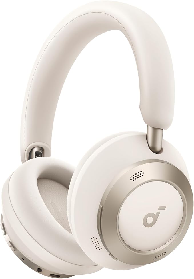 Soundcore Space One Pro By Annker , Flexi Curve Over - Ear Headphone , Adaptive Active Noise Cancelling Headphones Driven By 6 Mics , 60H Lossless Audio , Ultra - Fast Charging , Hi - Res Wireless , Comfortable Fit