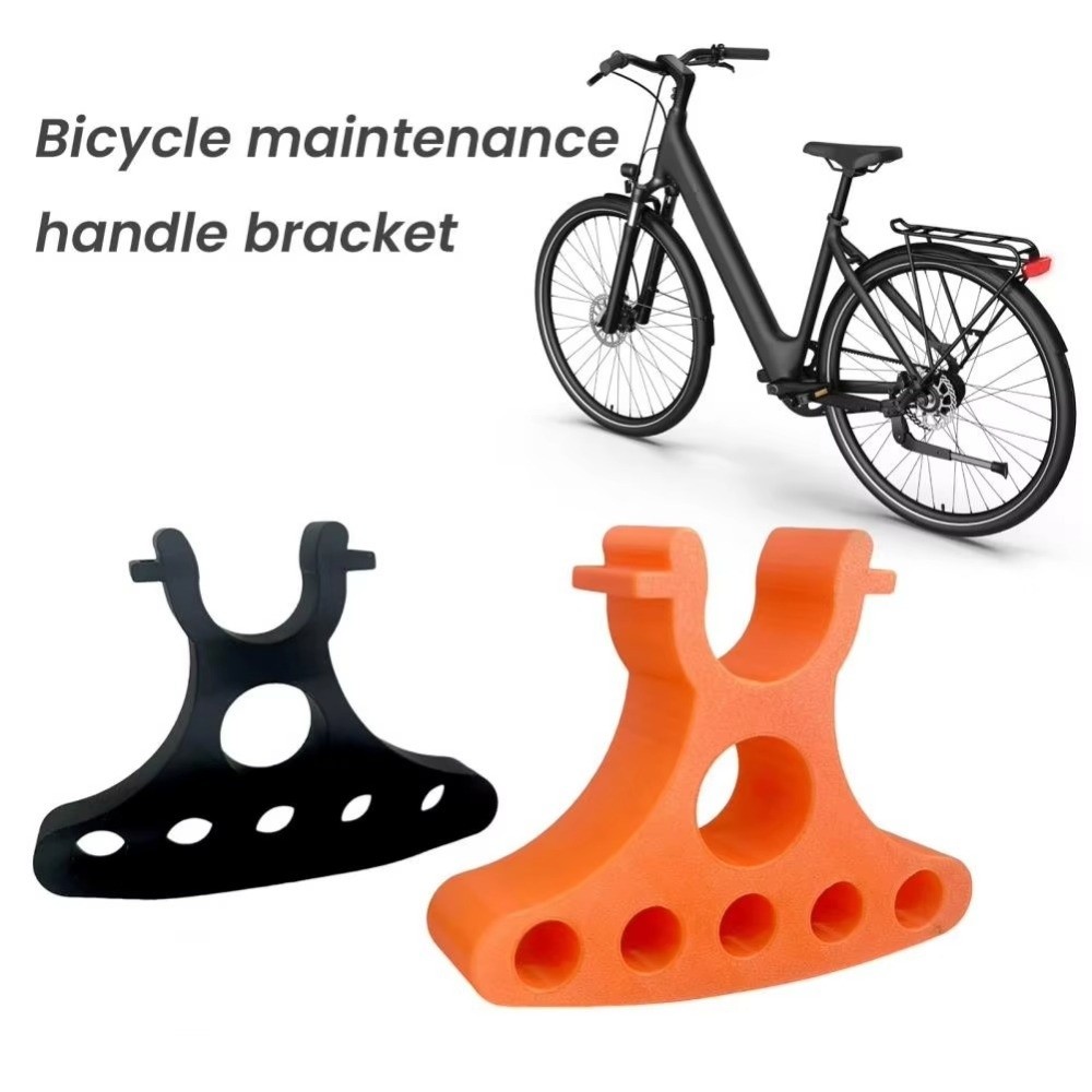 1Pair Easy to use Plastic Material Clip-On Bike Handlebar Stand Inverted Design Clip-On Mechanism Bicycle Handlebar Clamp Durable Construction Lightweight Bicycle Stabilizer Mechanic Tools