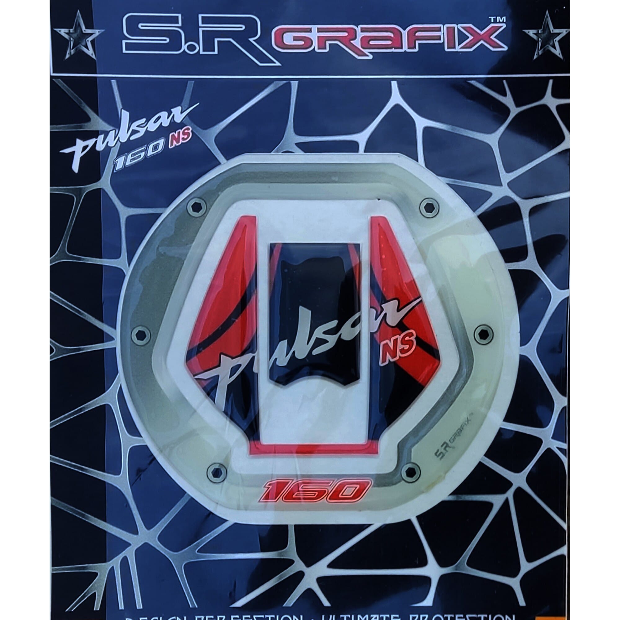 Bajaj Pulsar 160 NS Bike Tank Pad / Tank Cap Sticker/Fuel Cap Pad Protector Sticker, Self-Adhesive