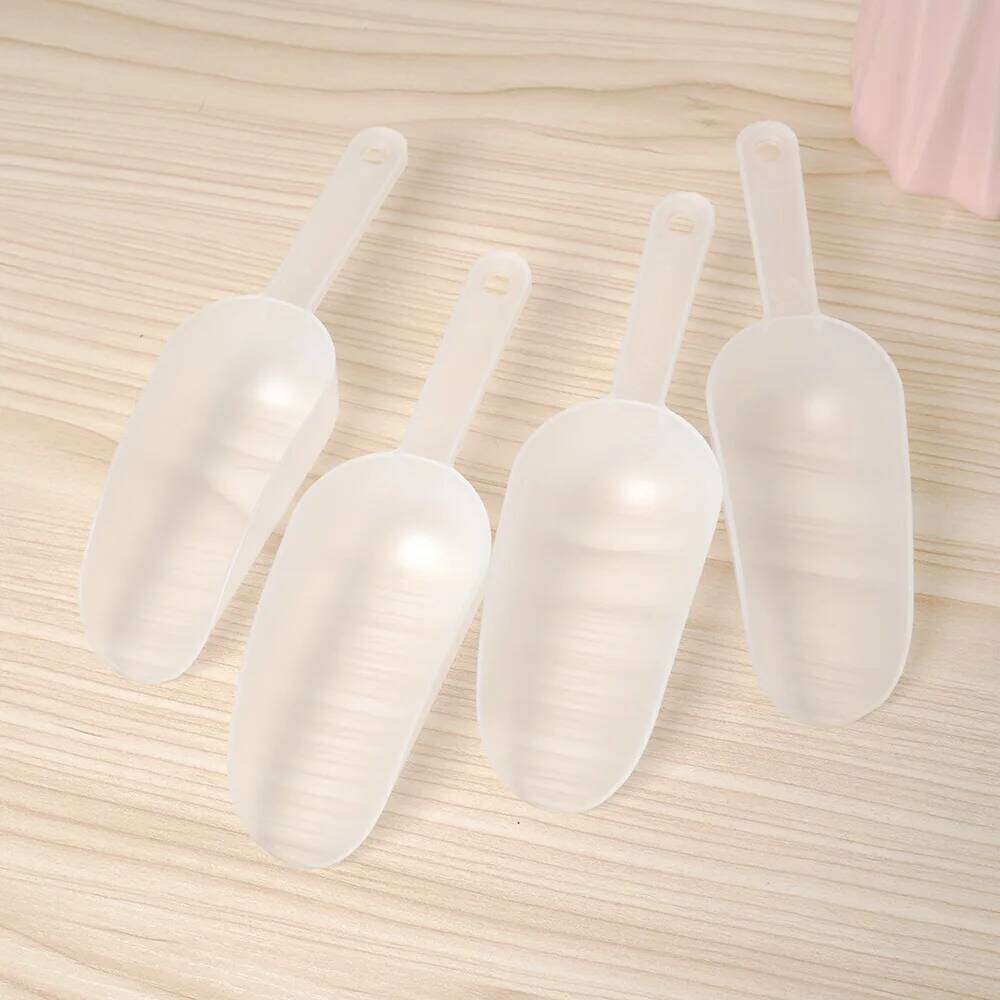 1 Piece Mini Clear Plastic Ice Measuring Wedding Dessert Self-Service Shovel Protein Powder Scoop Kitchen Gadgets