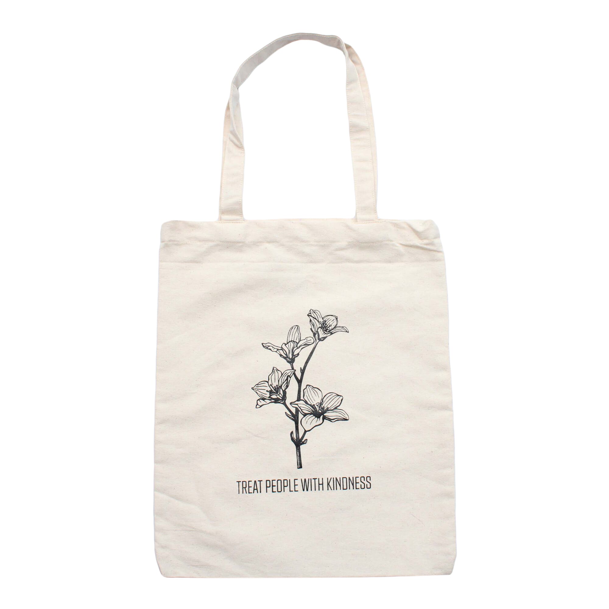 Off-White Color Maha Sattva Canvas Floral Printed Tote Bag For Women With Magnetic Lock | Bags | Tote Bags | Bag For Women