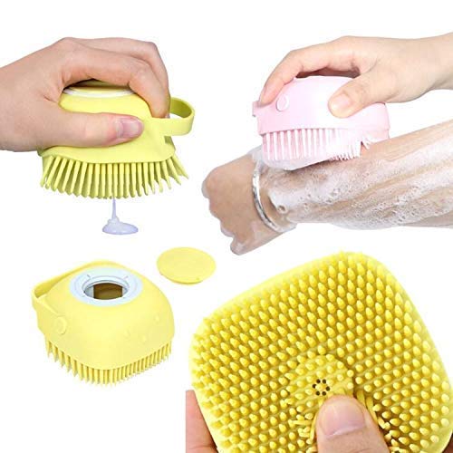 1 Pcs Silicone Bath Brushes Body Exfoliator Soft Massage Brush Baby Cleaning Show Pet