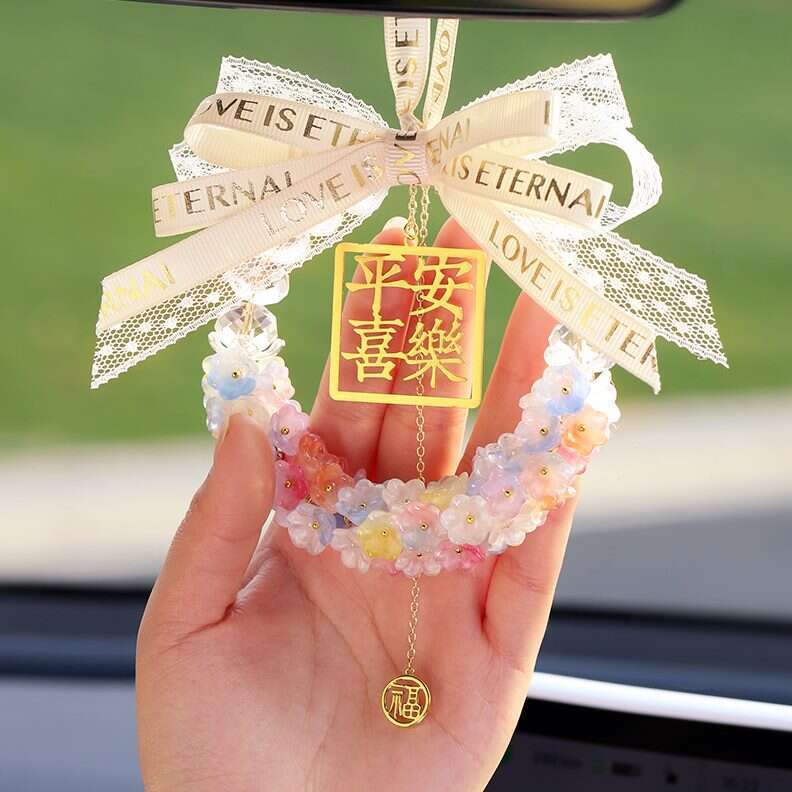 High-End Ornament New Rearview Mirror Interior Decoration 2024 Car Hanging Goddess Pendant