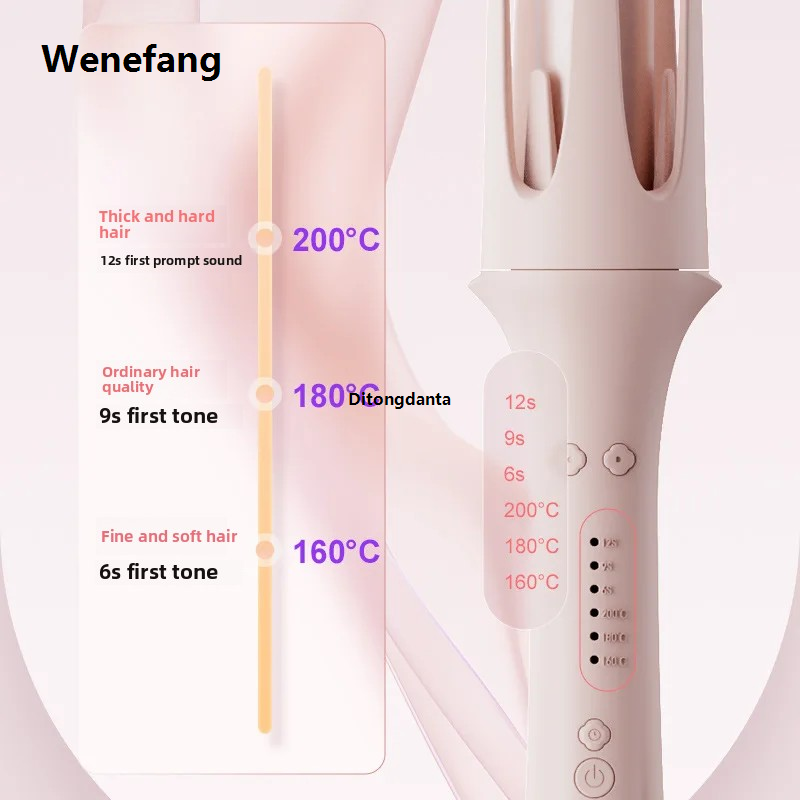 Wenefang Tool Replacement Head Curling Iron Electric Multifunctional Negative Ion Automatic Non-Damaging Curling Iron Salon Accessories