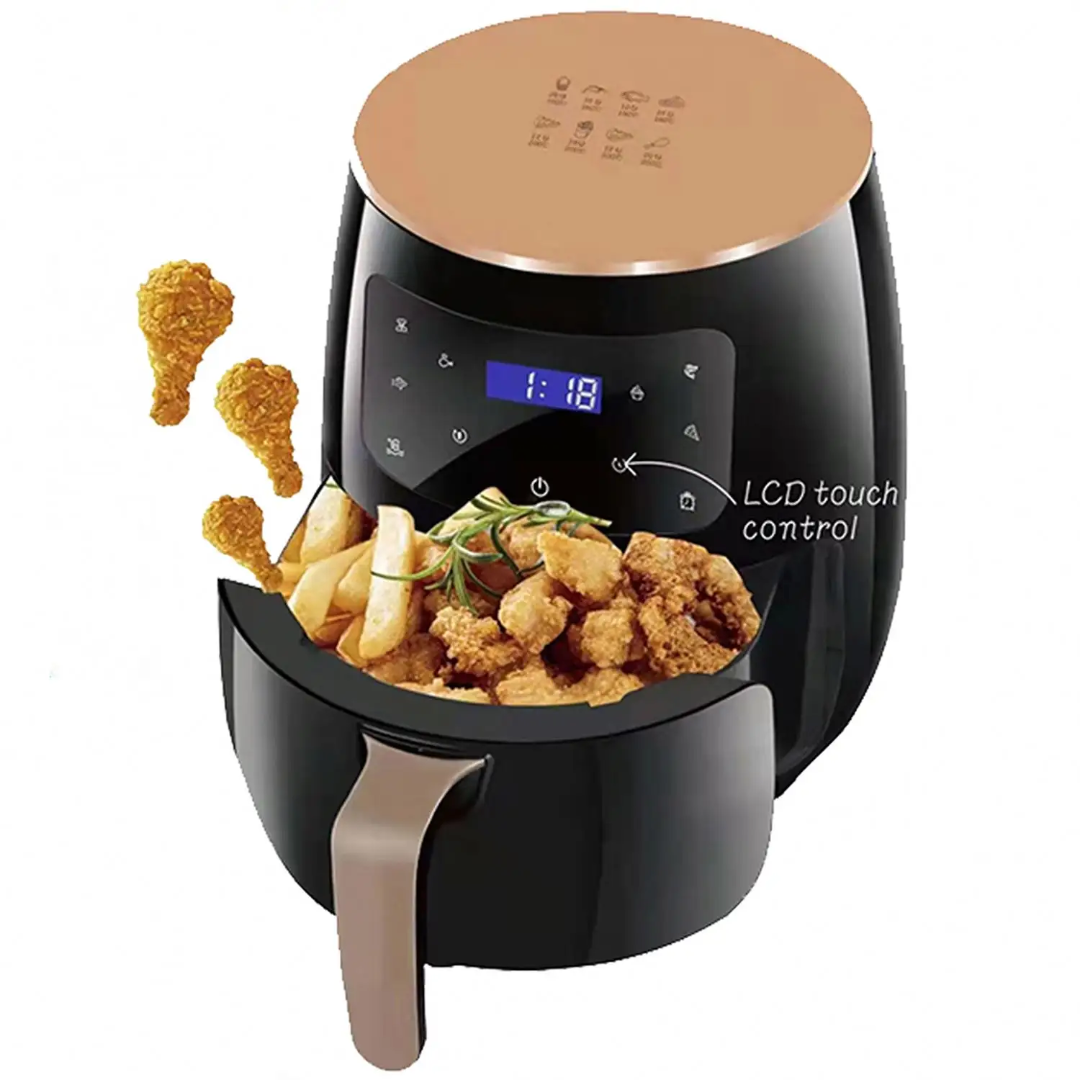 8L Oil-Free Multifunction Digital Touch Control (3500W) Display Multifunctional Healthy Air Fryer - Base