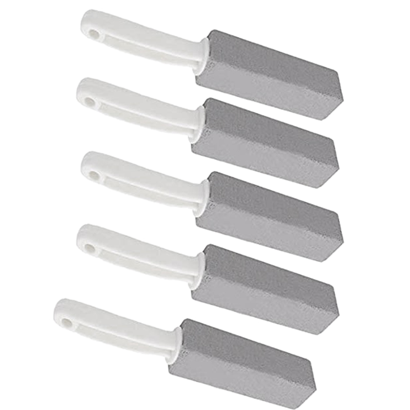 NAMUNY 5 Pack Pumice Cleaning Stone with Handle Toilet Bowl Cleaning Brush Cleaner Hard Water Ring Remover for Bath/Pool/Kitchen/Household Cleaning
