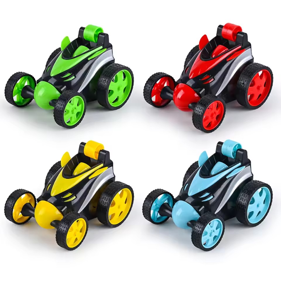 “RoboTrix Spin Racer - Remote Control 360° Flip Car with Color Lights & Sound”