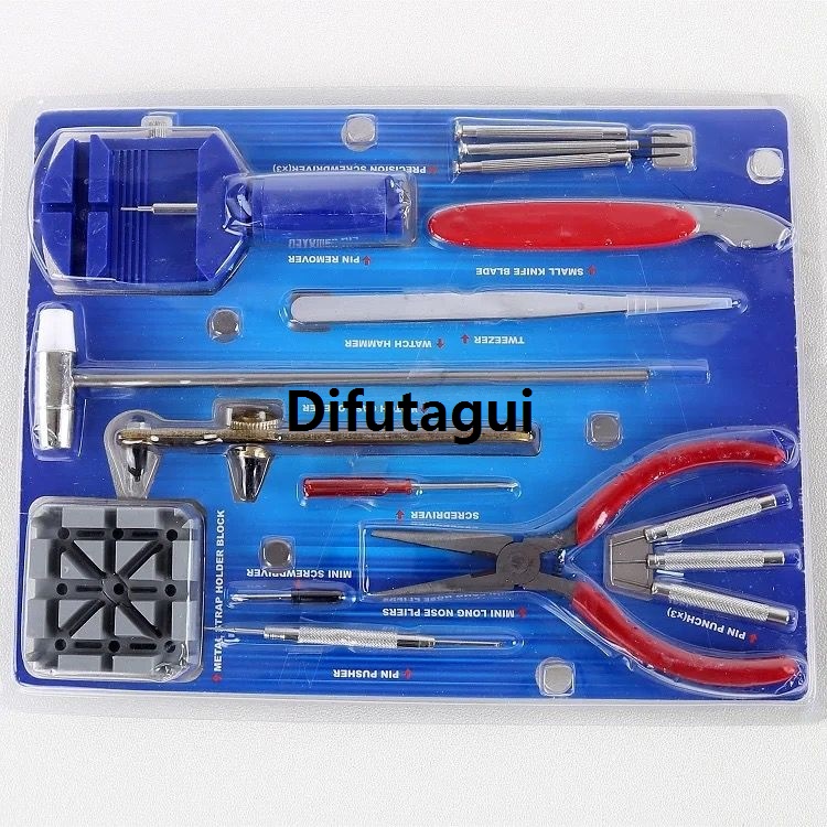Difutagui 16 Pcs Watch Clock Watch Link Pin Dissolving Opener Housing Repair Fifty percent discount Tool Kit Set Opener Link Spring Bar Remover Horlogemaker