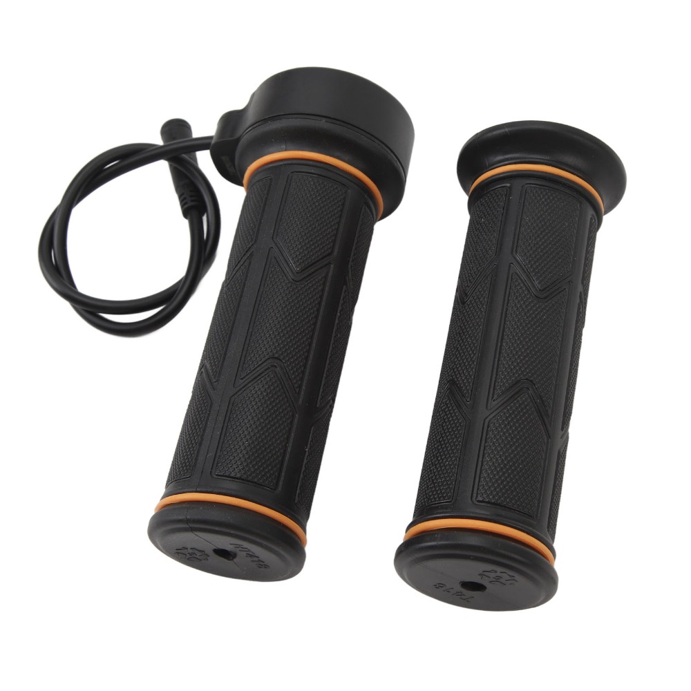 1 Pair Durable 192X Electric Bicycle Throttle 3Pin Black Twist Throttle Rubber Full Twist Throttle for BaFang BBS01/BBS02/BBSHD Ebike Accessories