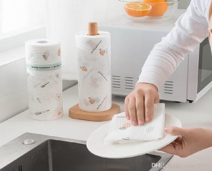 Non-Woven Reusable And Washable Kitchen Printed Tissue Roll