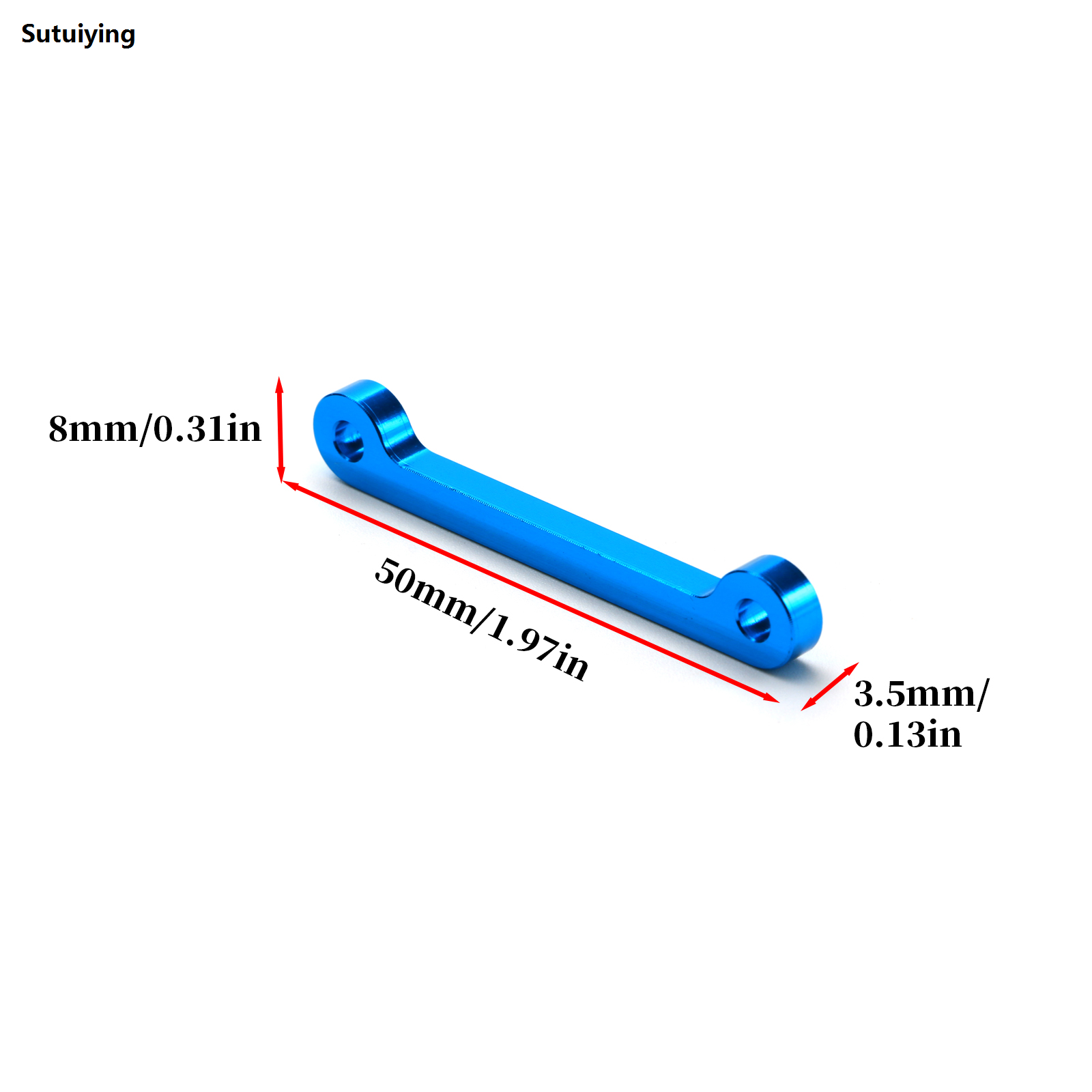 Sutuiying CNC Aluminum Alloy Support Bridge Stainless Steel High Quality A-arm Shaft for Tamiya GF01 WR02 WR/GF/G6 54695