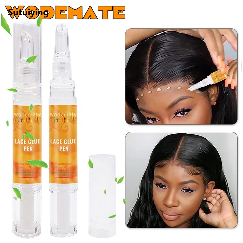 Sutuiying Lace Glue Pen Waterproof Wig Adhesive Invisible Hair Replacement 2025 New Glue Strong Hold Bonding Glue For Toupee Hairpiece Frontal 5ml