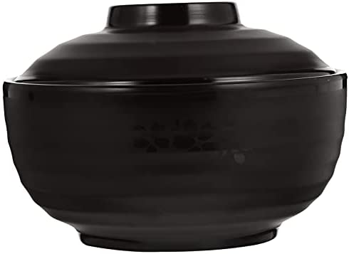 1pc Japanese Style Miso Food Bowl Melamine Tableware Kitchen Bowl with Lid