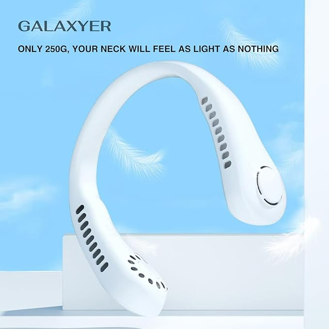 Mini Bladeless Neck Fan || Rechargeable Air Cooler 3 Speed Mini Summer Sports Fan Outdoor ||