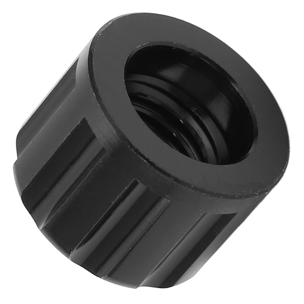 Durable M12 X 1.5mm Bike Thru Axle Nut Aluminum Alloy Lightweight Mountain Bike Axle Nut Black Bicycle Thru Axle Cycle Repair