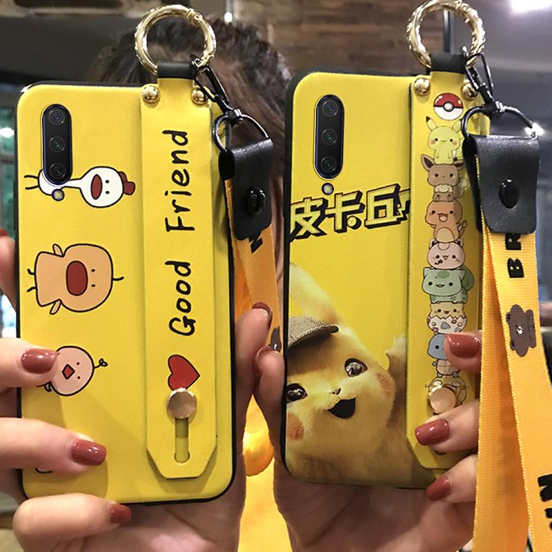 Wrist Strap phone cover Phone Case For Xiaomi Mi CC9E/A3 Wristband Kickstand mobile case phone pouch mobile phone case