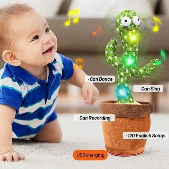 Shake Dancing Cactus Green Plant Potted Doll