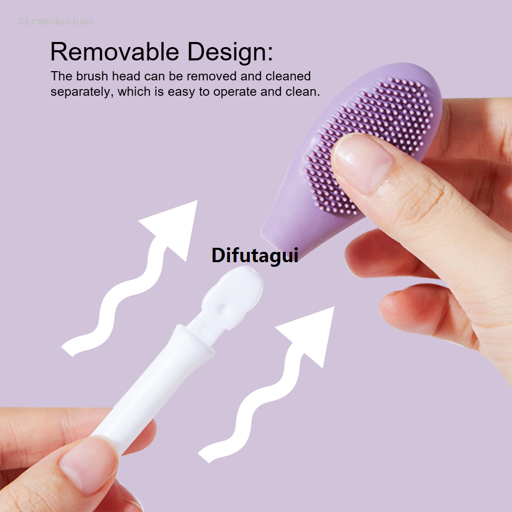 Difutagui Silicone Ice Cube Tray Mold Double Head Silicone Face Mask Brushes Original 2025 Facial Pore Cleaner Brush Mud Film Applicator Cleaning Tools