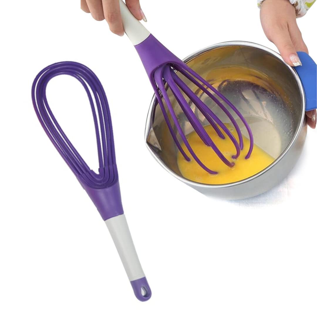Kitchen Magic Master Balloon 2-in-1 Rotating Silicone Whisk, Egg & Cream Beater