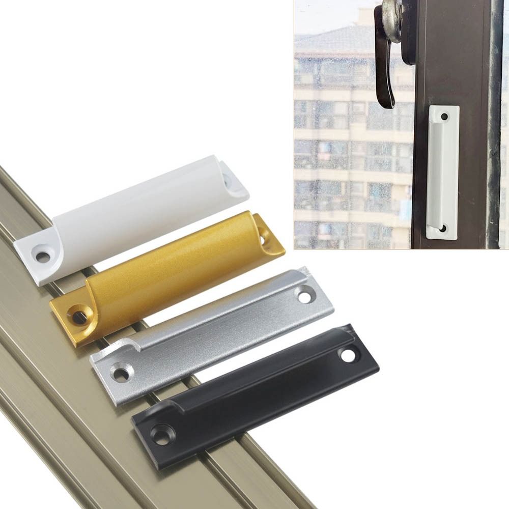 Simple Sliding Door Handle Aluminum Alloy Barn Door Pull Surface Mounted Push-pull Door Knob Gate