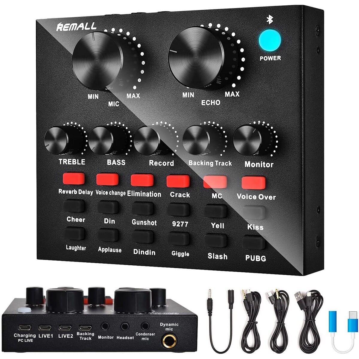 Ezeekart V8 Portable Audio Interface With Live Sound Effects