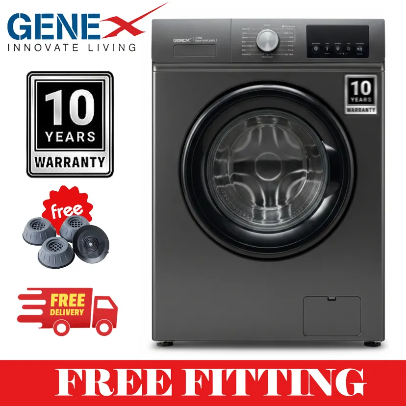 Genex 8 kg washing machine BLDC inverter technology with 10 years motor warranty