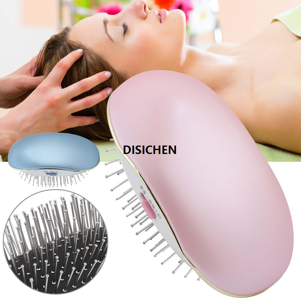 DISICHEN Portable Electric Ionic Hairbrush Takeout Mini Hair Brush Comb Massager Hairbrush Bristle Nylon Curly Detangle For Styling Tool 2025 New