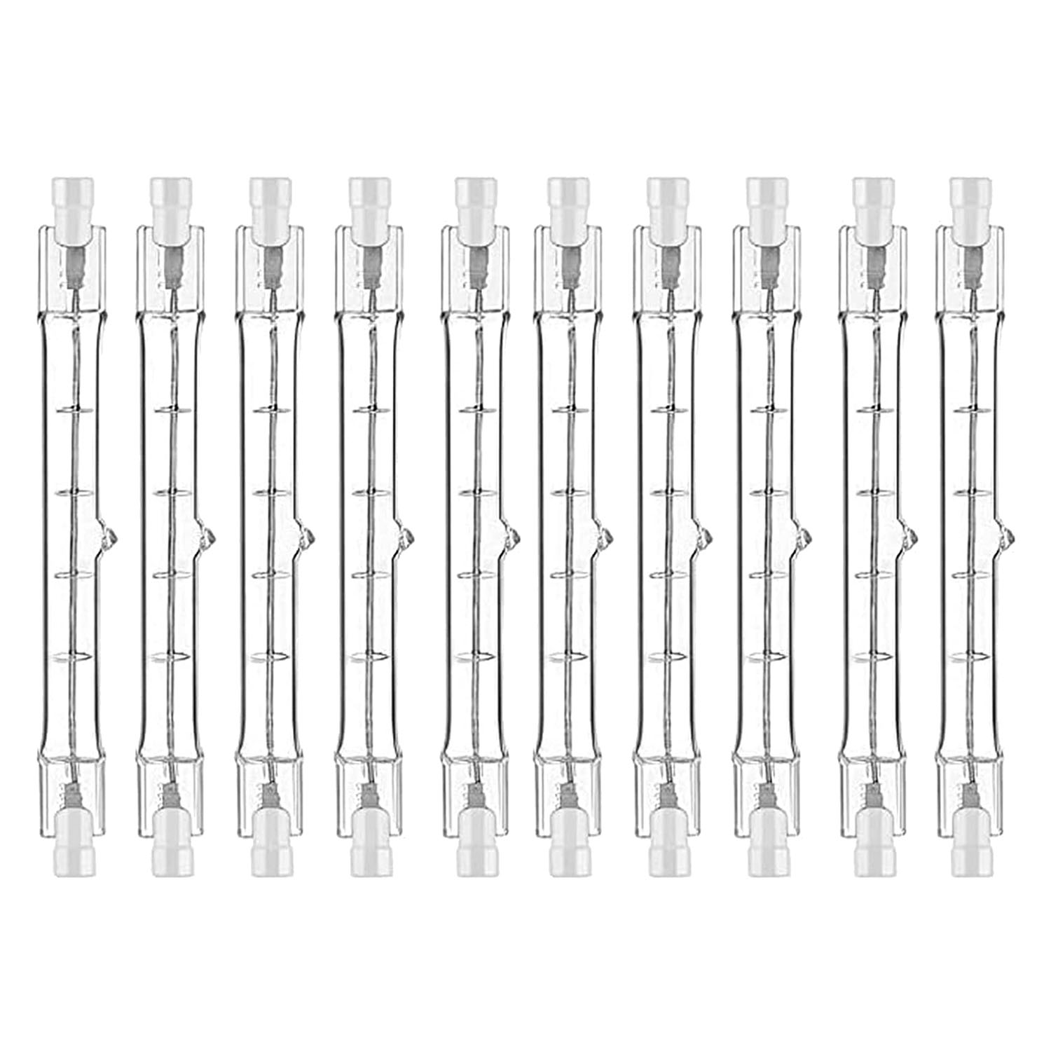 R7S Halogen Light Bulb 118 mm 200 W 230 V Pack of 10 Halogen Rod Lamp