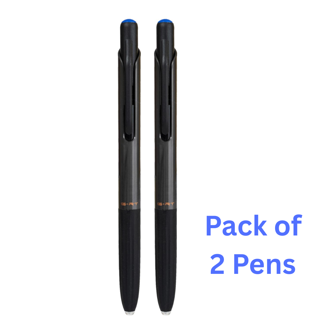 Pentonic G-RT Retractable Gel Pen | 0.7mm | Ink: Black, Blue | High Efficiency Grip | 2X Writing Length