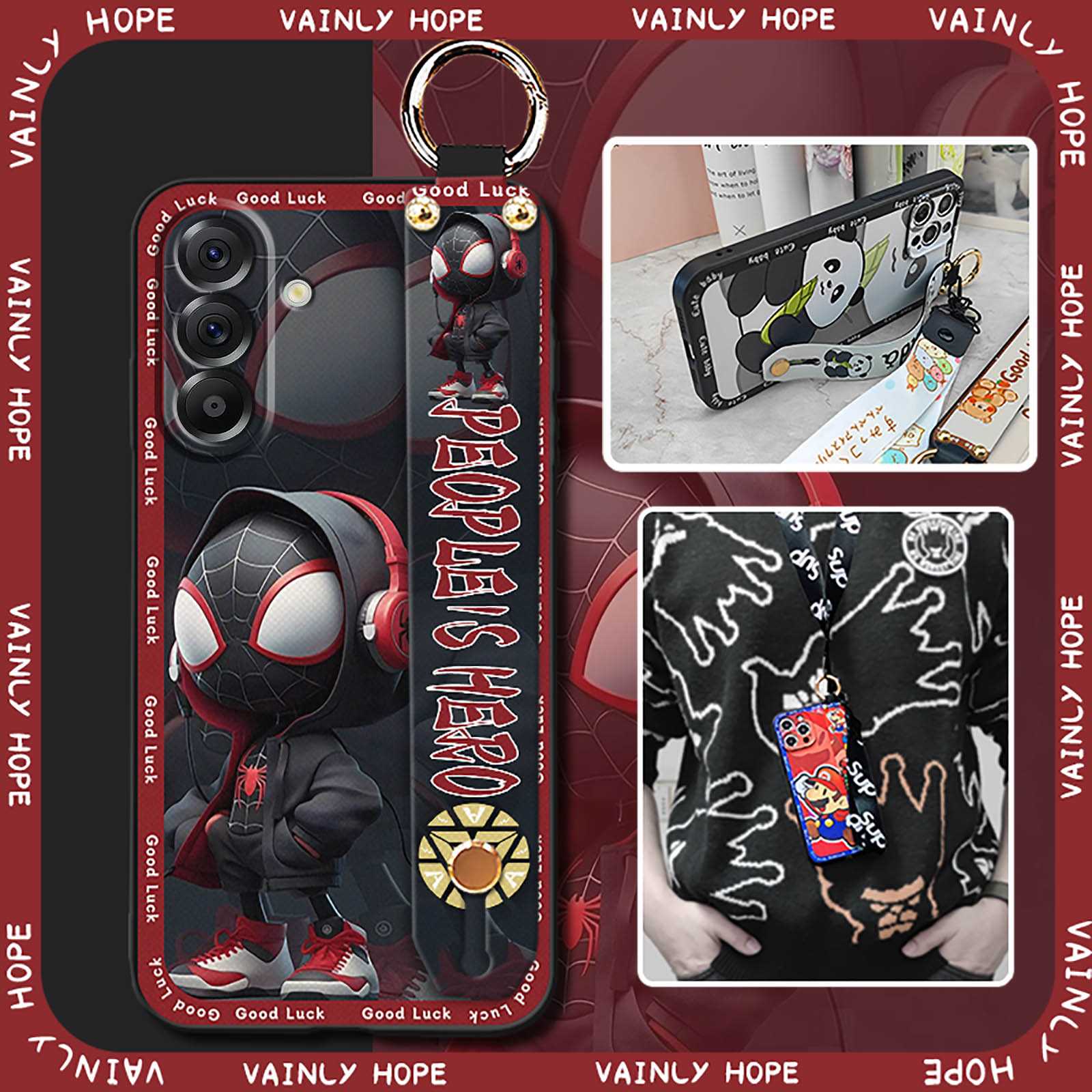Anti-knock Phone pouch Phone Case For Samsung Galaxy A37 5G/SM-A376U/B Waterproof Kickstand Fashion Design Cute Anime