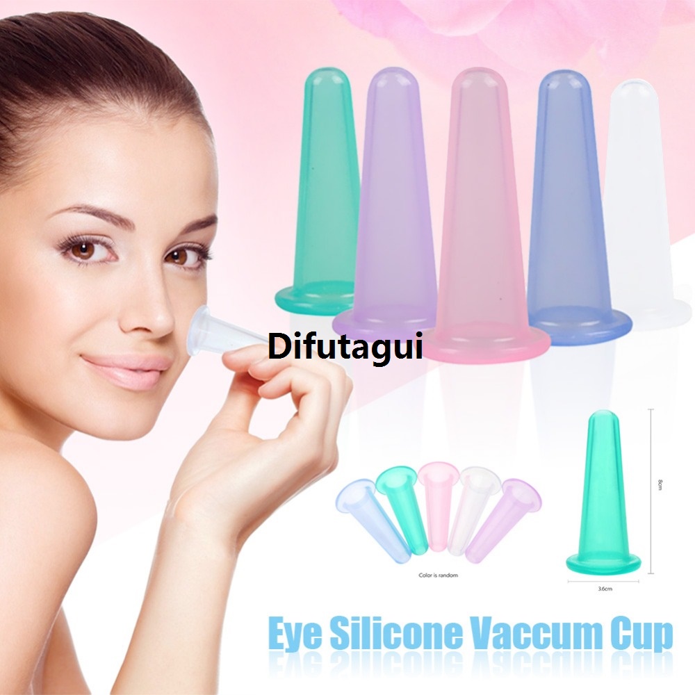 Difutagui Silicone Body Massage Cups Set For Face Neck Back Eyes Massage 2025 New Vacuum Cans Anti-cellulite Massager Suction Cup Treatment