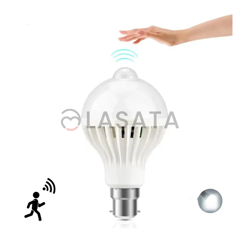 PIR Infrared Motion Sensor Light 7W 9W B22 Base | Smart Auto On/Off Motion Sensor Led Light LED Bulb