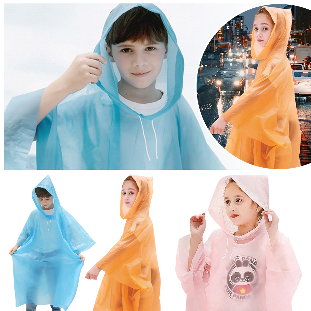Creative EVA Kids Raincoat Thickening Non-disposable Rain Coat Convenient Durable Rain Gear Outdoor