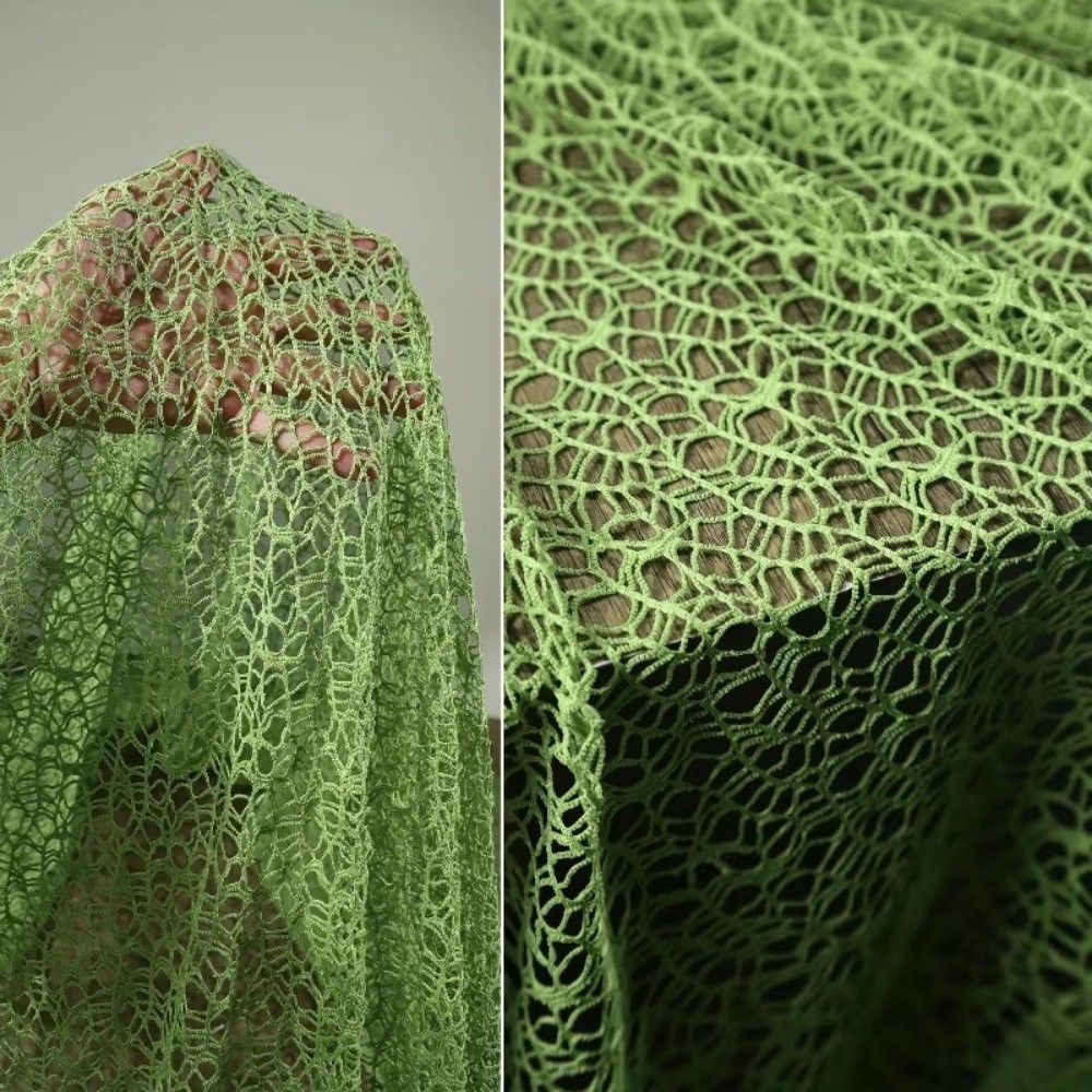 New Irregular Hollow Mesh Gauze DIY Winding Texture Sewing Fabric Soft Plain Designer Cloth Clothing Decorative
