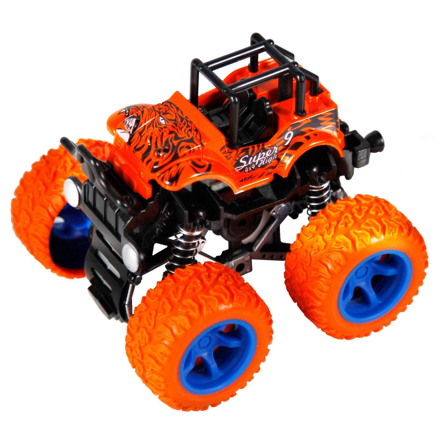 Monster Trucks Friction Powered Inertia Cars Toys For Kids [color may vary] 1 Pices