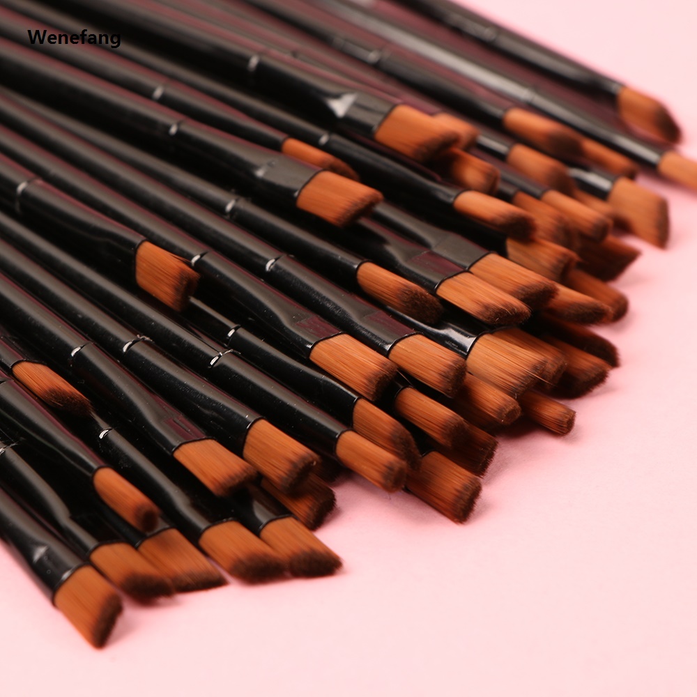 Wenefang 50pcs/set Eyebrow Brush Eye Brushes Set Eyeshadow Mascara Blending Pencil Brush Makeup Brushes Make Up Cosmetic Tools
