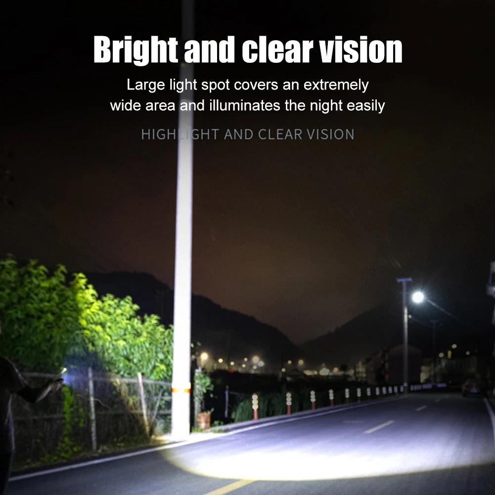 2025 New 500LM Mini Flashligh XPG COB LED Flashlight 7 Gear Flash Light Torch Aluminum Alloy with Magnet Rechargeable Pocket Lantern