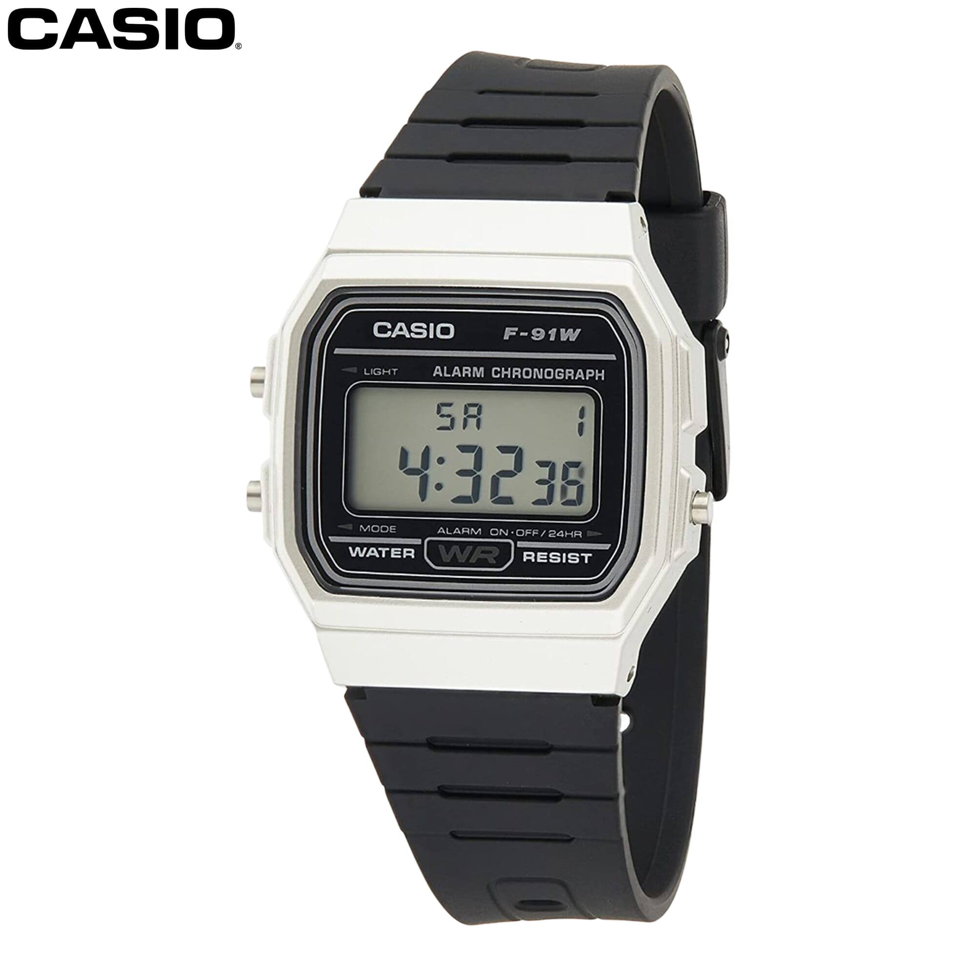 Casio Black Dial Vintage Series Digital Black Dial Watch For Men-F-91WM-7ADF (D141)