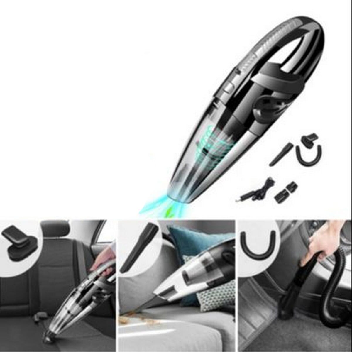 (RUNDONG) WIRELESS VEHICL VACUUM CLEANER RECHARGEABLE AND HOUSEHOLD FOR DRY AND WET