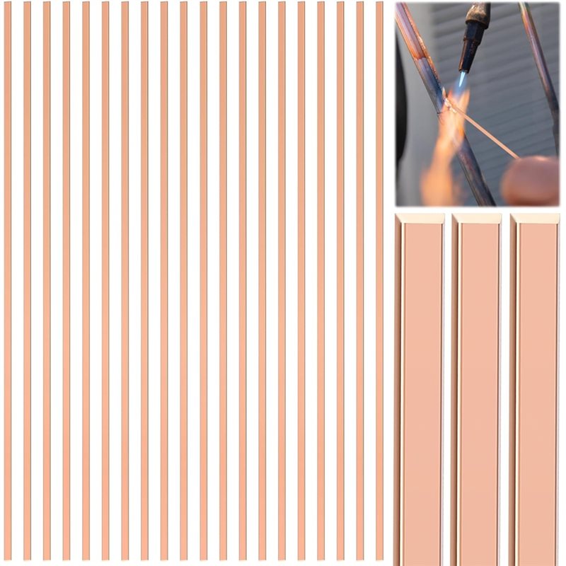Flat Welding Rods Silver Brazing Alloys for Air Conditioning, Refrigerator, Cold Storage, and HVAC Units
