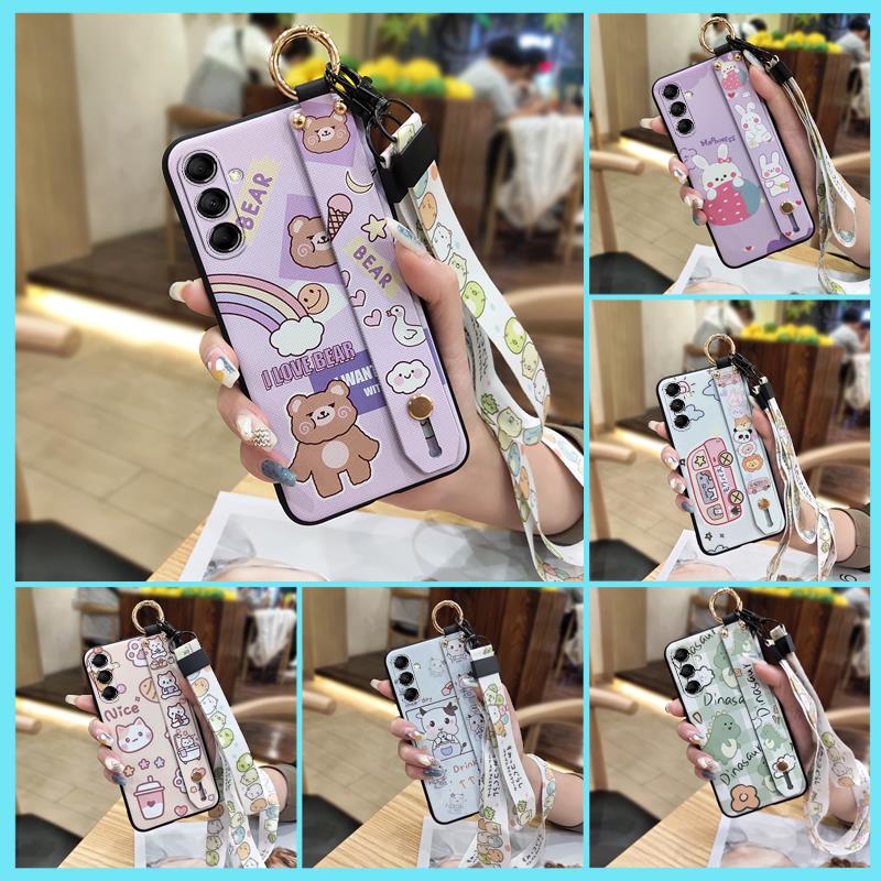 Waterproof Silicone Phone Case For Samsung Galaxy M14 5G/SM-M146B Back Cover ring Anti-dust Kickstand Cute Durable