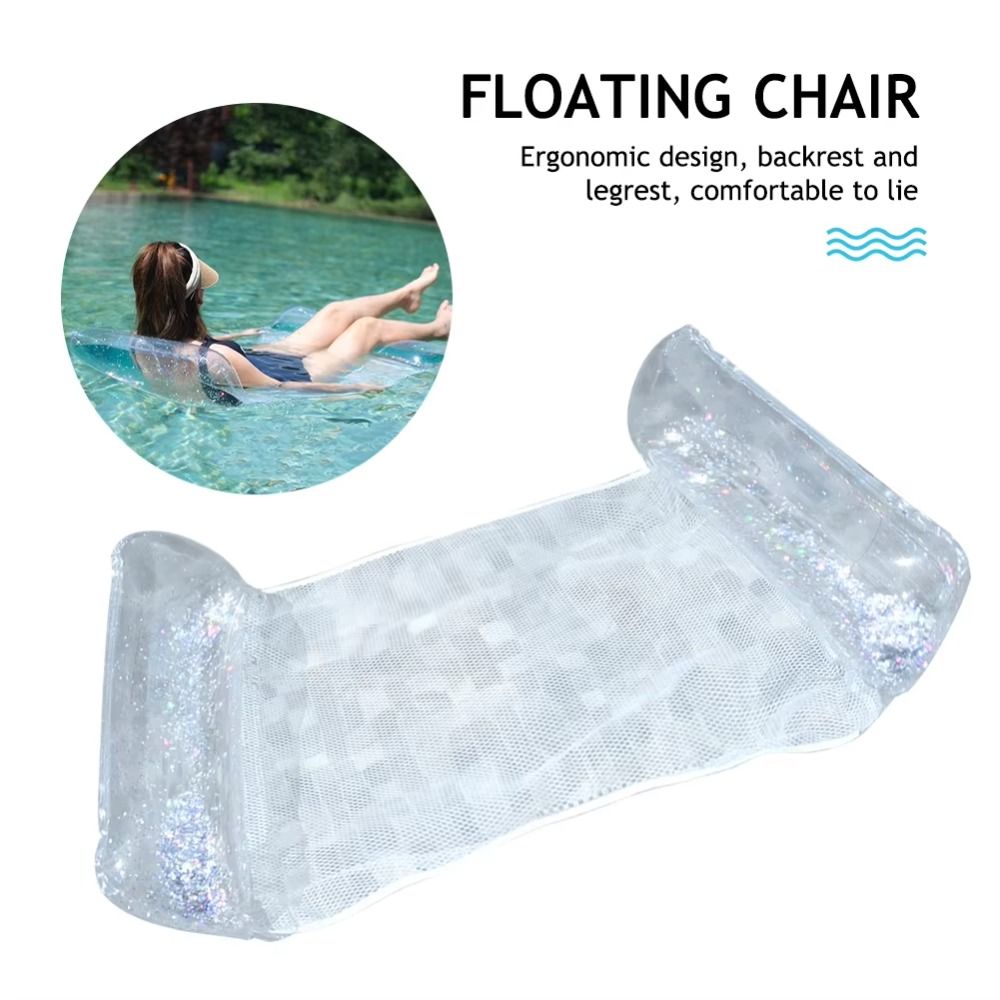 Durable PVC Water Hammock Recliner Foldable Inflatable Swimming Mattress Inflatable Chair for Beach River and Pool