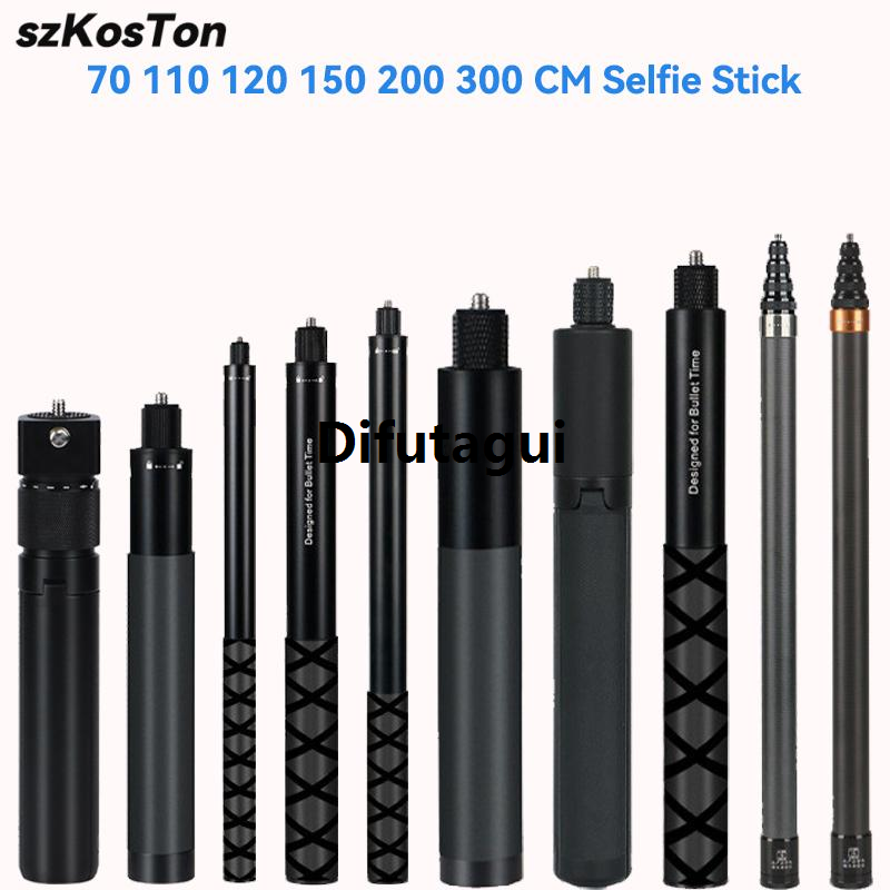Difutagui New specials Invisible Extended Edition Selfie Stick Scalable Monopod Portable for Insta360 X2 X3 X4 Accessories For GoPro 12 11 10 9 8 Stick Tripod