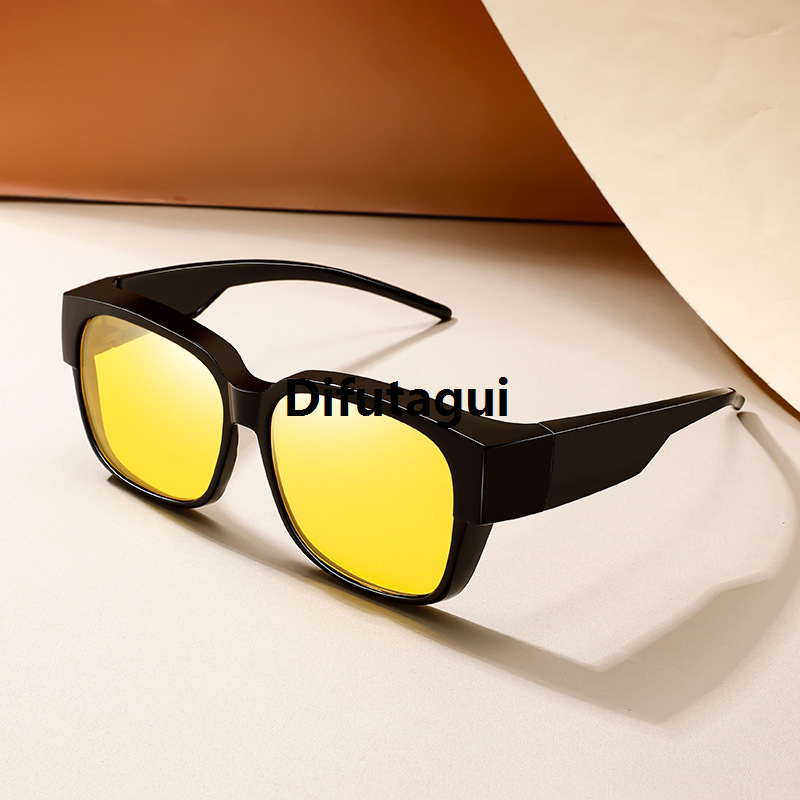 Difutagui [ New ] Polarized Set of Glasses Same Sunglasses Women's Myopia Glasses Profesional Outdoor Fishing Driving Fashionable Sunglasses Men Summer Slimming